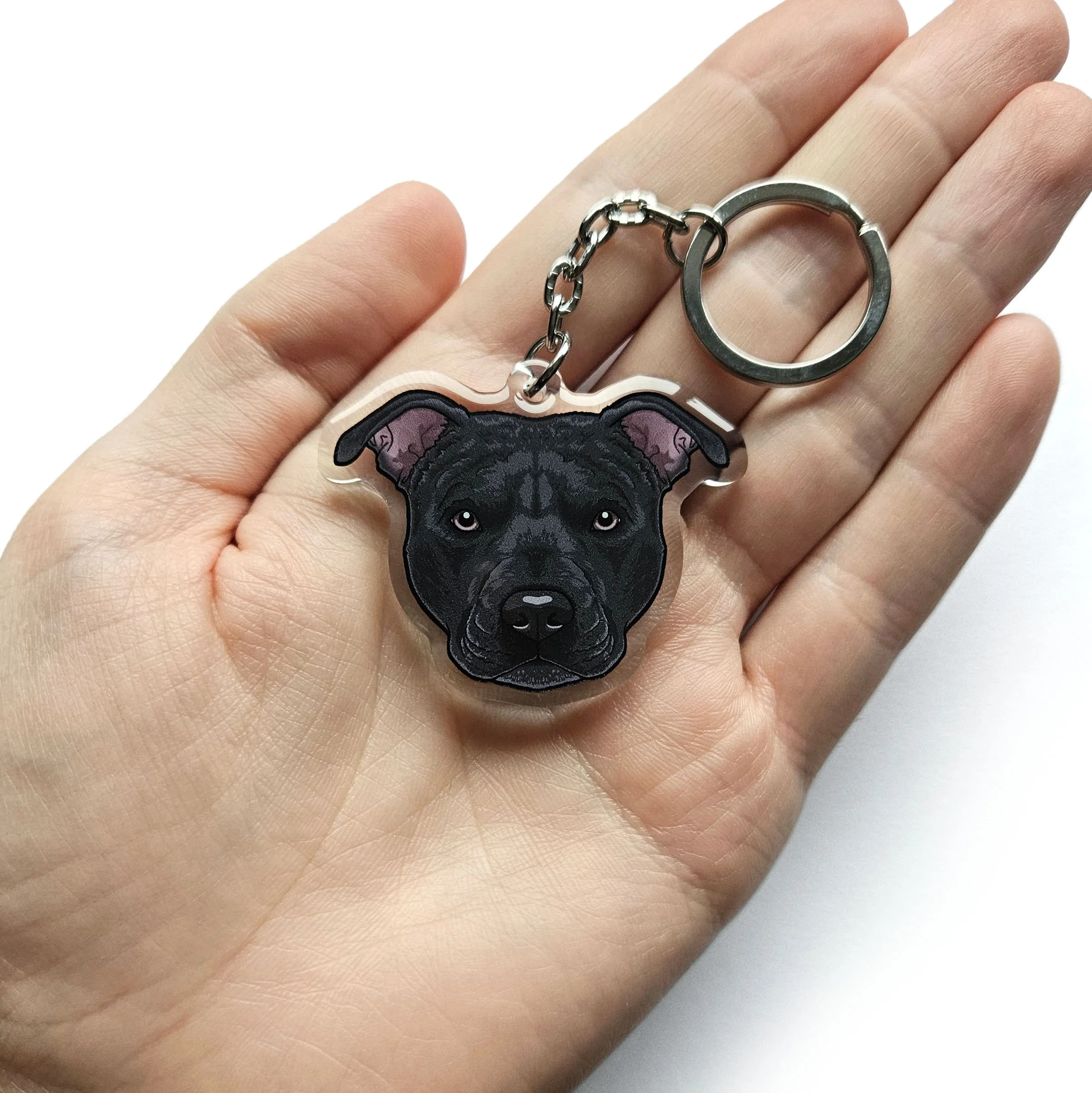Staffy keyring store
